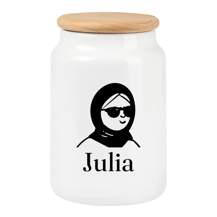 Boîte à biscuits personnalisée au prénom Julia