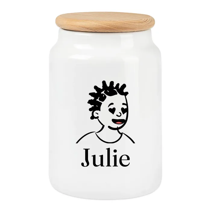Boîte à biscuits personnalisée au prénom Julie