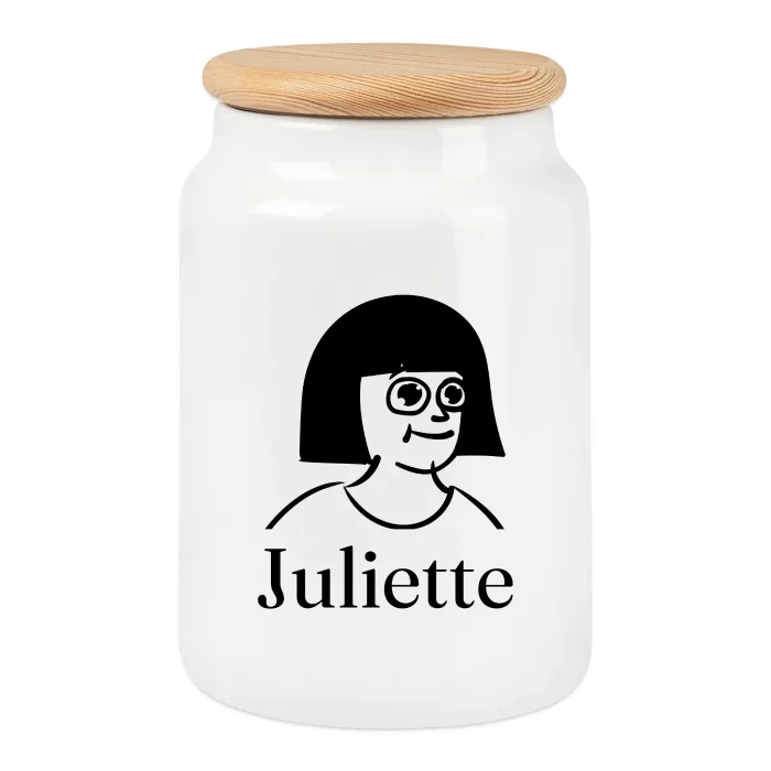 Boîte à biscuits personnalisée au prénom Juliette