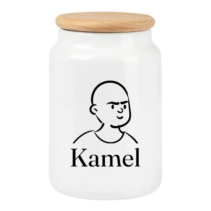 Boîte à biscuits personnalisée au prénom Kamel