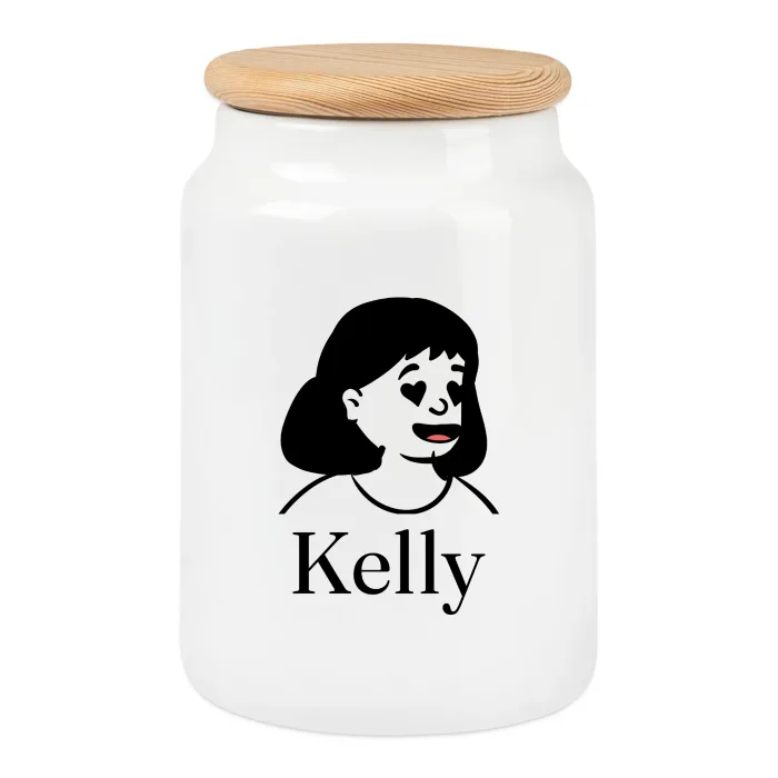 Boîte à biscuits personnalisée au prénom Kelly
