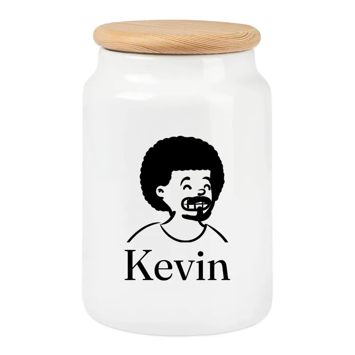 Boîte à biscuits personnalisée au prénom Kevin