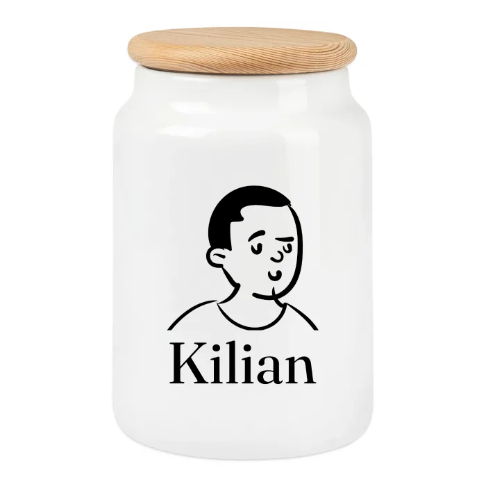 Boîte à biscuits personnalisée au prénom Kilian