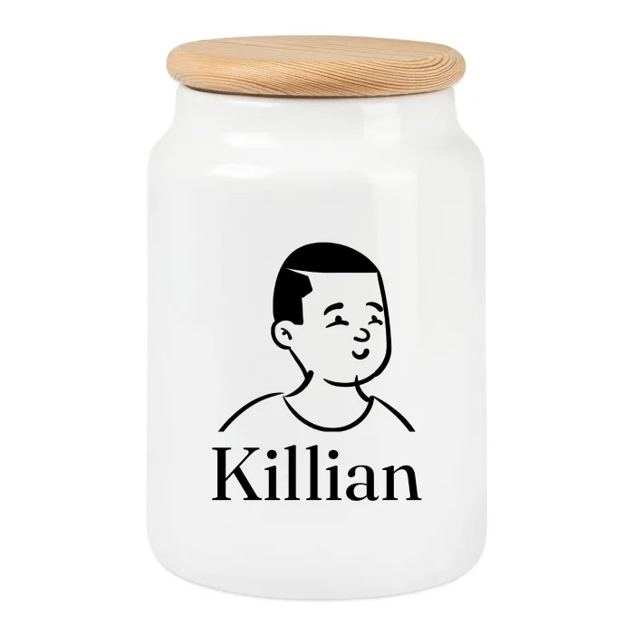 Boîte à biscuits personnalisée au prénom Killian