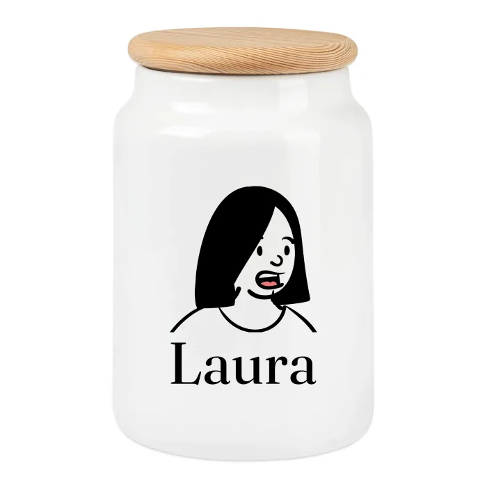 Boîte à biscuits personnalisée au prénom Laura