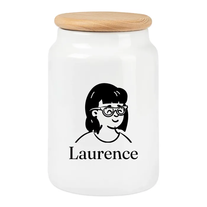 Boîte à biscuits personnalisée au prénom Laurence