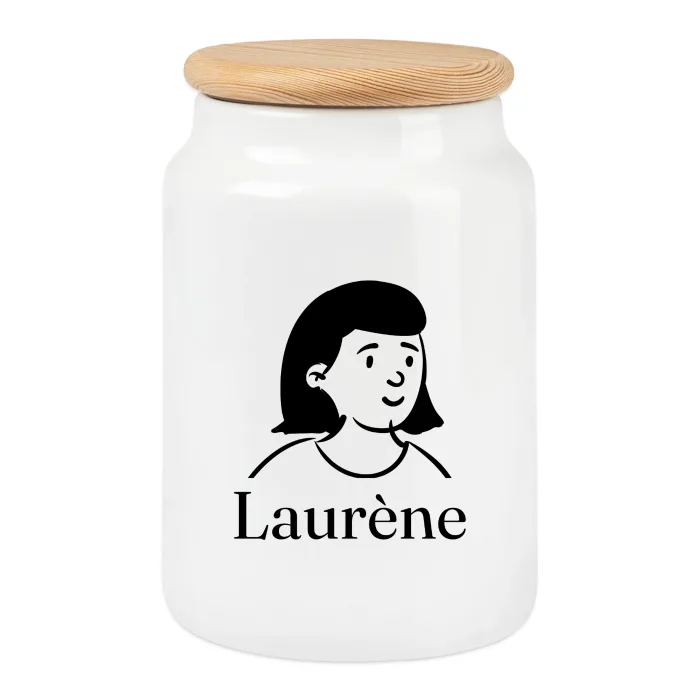 Boîte à biscuits personnalisée au prénom Laurène