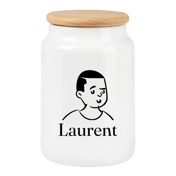Boîte à biscuits personnalisée au prénom Laurent
