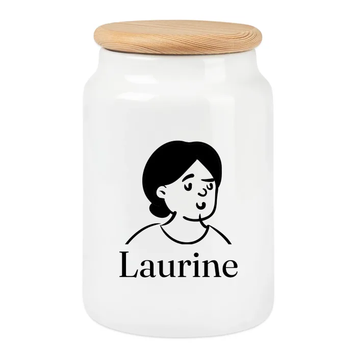 Boîte à biscuits personnalisée au prénom Laurine
