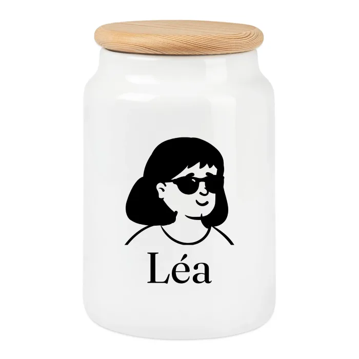 Boîte à biscuits personnalisée au prénom Léa