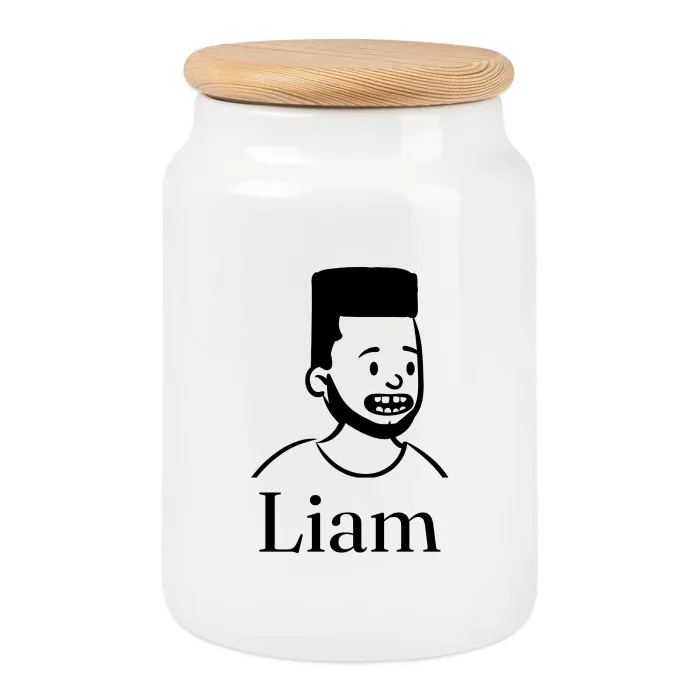 Boîte à biscuits personnalisée au prénom Liam