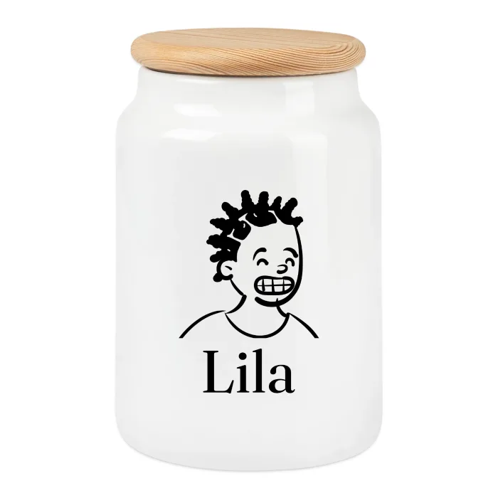 Boîte à biscuits personnalisée au prénom Lila