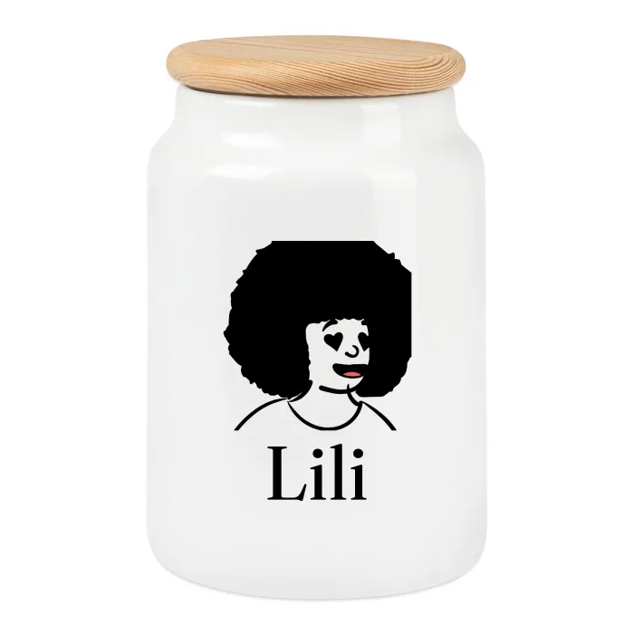 Boîte à biscuits personnalisée au prénom Lili