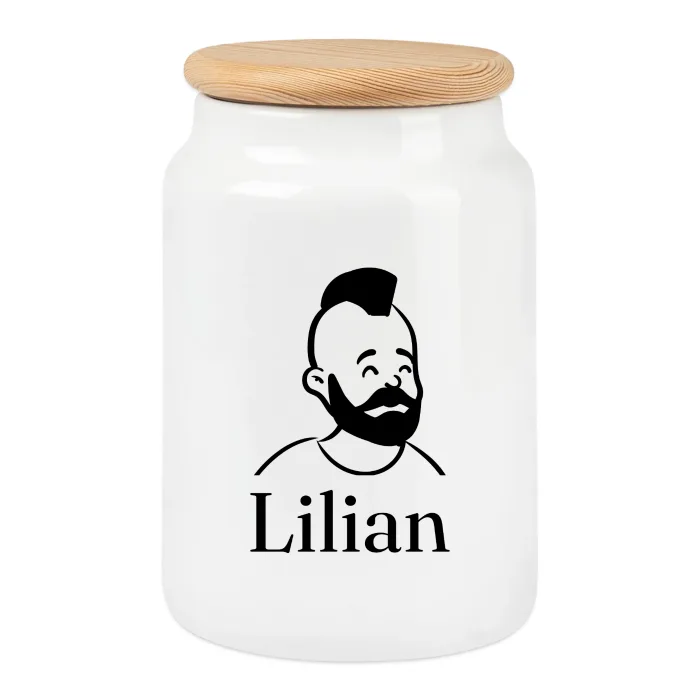 Boîte à biscuits personnalisée au prénom Lilian