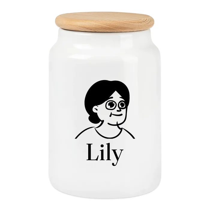 Boîte à biscuits personnalisée au prénom Lily