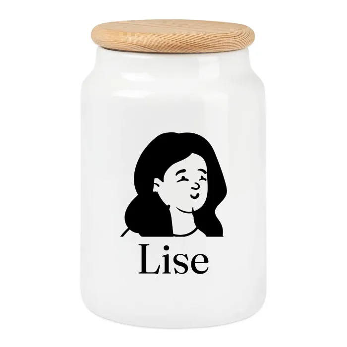 Boîte à biscuits personnalisée au prénom Lise
