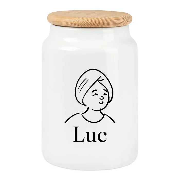 Boîte à biscuits personnalisée au prénom Luc