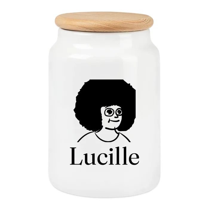 Boîte à biscuits personnalisée au prénom Lucille