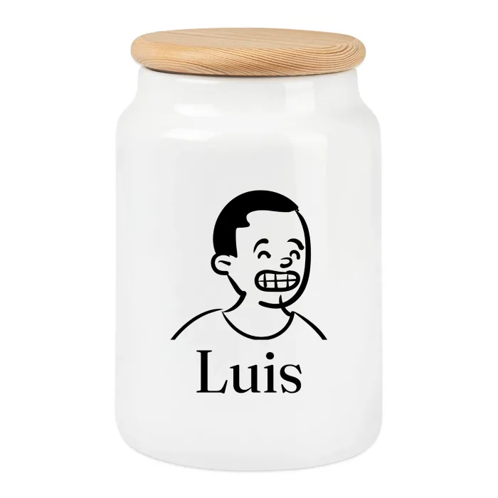Boîte à biscuits personnalisée au prénom Luis