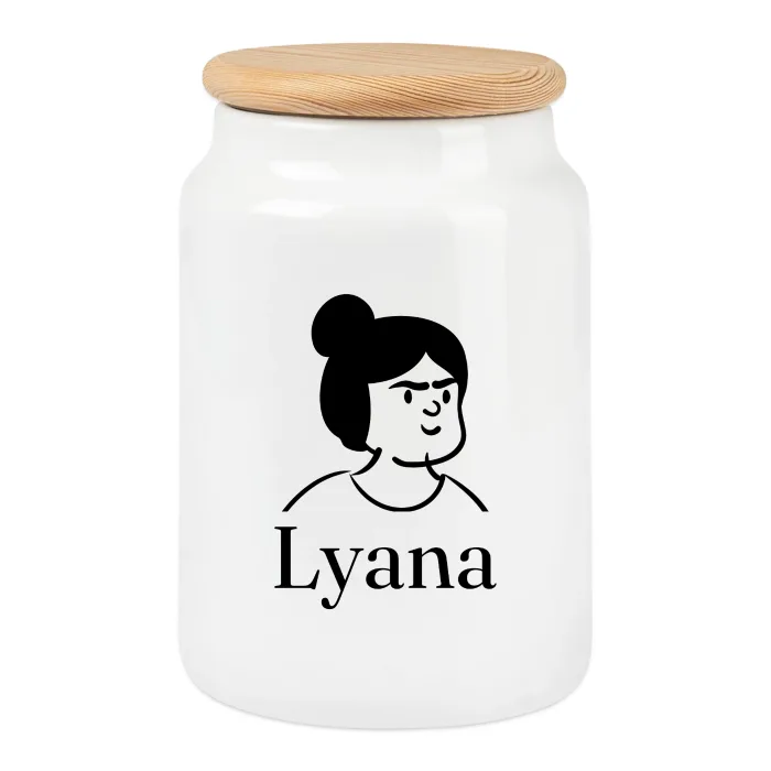 Boîte à biscuits personnalisée au prénom Lyana