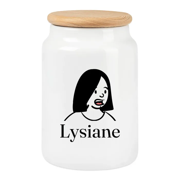 Boîte à biscuits personnalisée au prénom Lysiane