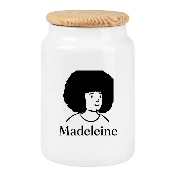 Boîte à biscuits personnalisée au prénom Madeleine