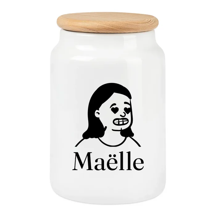 Boîte à biscuits personnalisée au prénom Maëlle