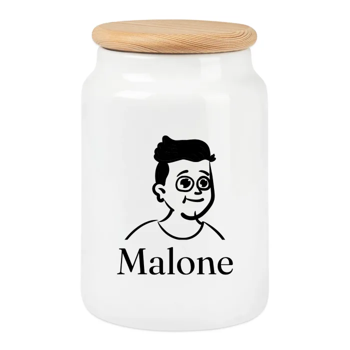 Boîte à biscuits personnalisée au prénom Malone