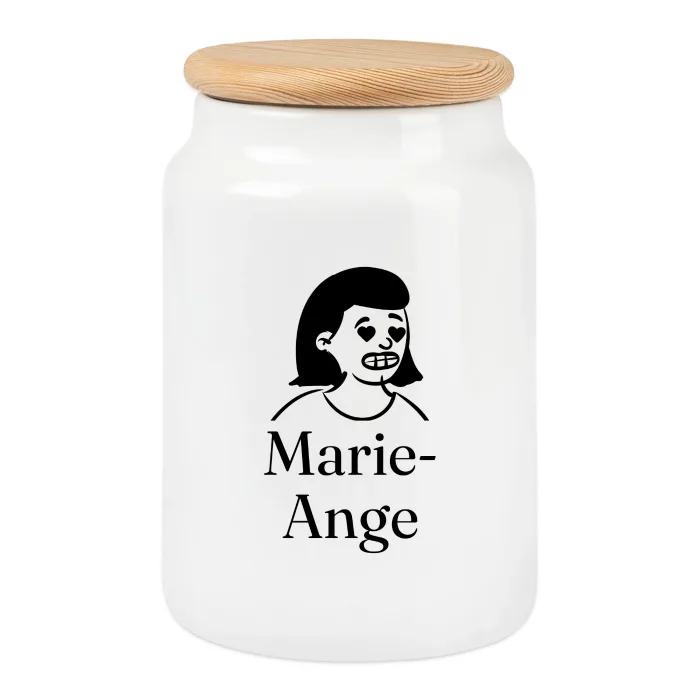 Boîte à biscuits personnalisée au prénom Marie-Ange