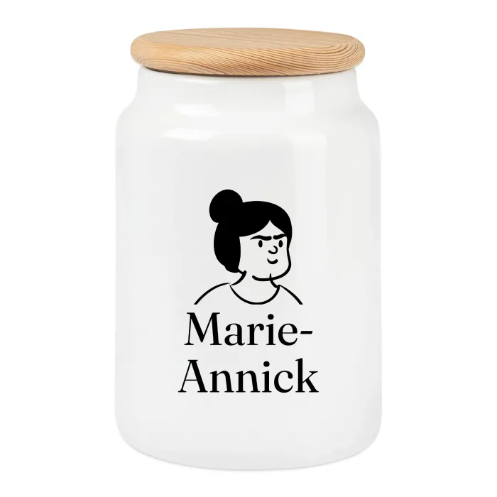 Boîte à biscuits personnalisée au prénom Marie-Annick