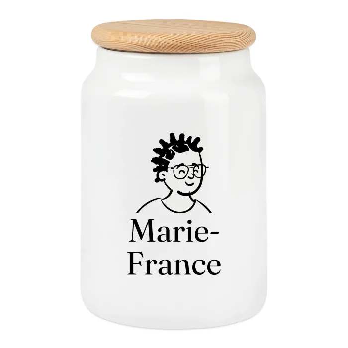 Boîte à biscuits personnalisée au prénom Marie-France