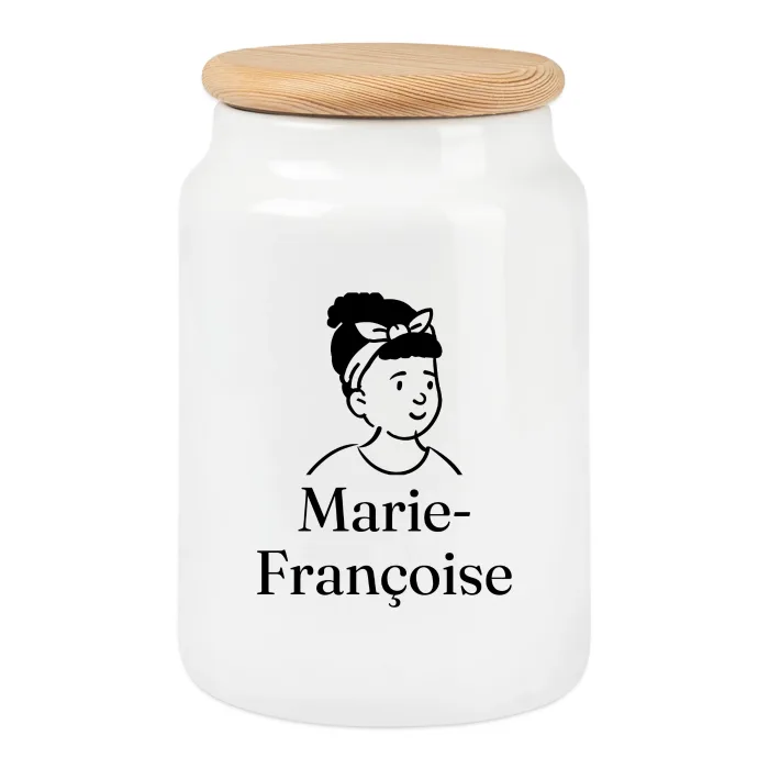 Boîte à biscuits personnalisée au prénom Marie-Françoise