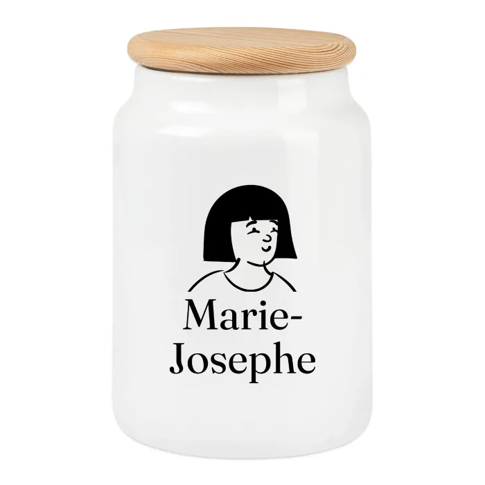 Boîte à biscuits personnalisée au prénom Marie-Josephe