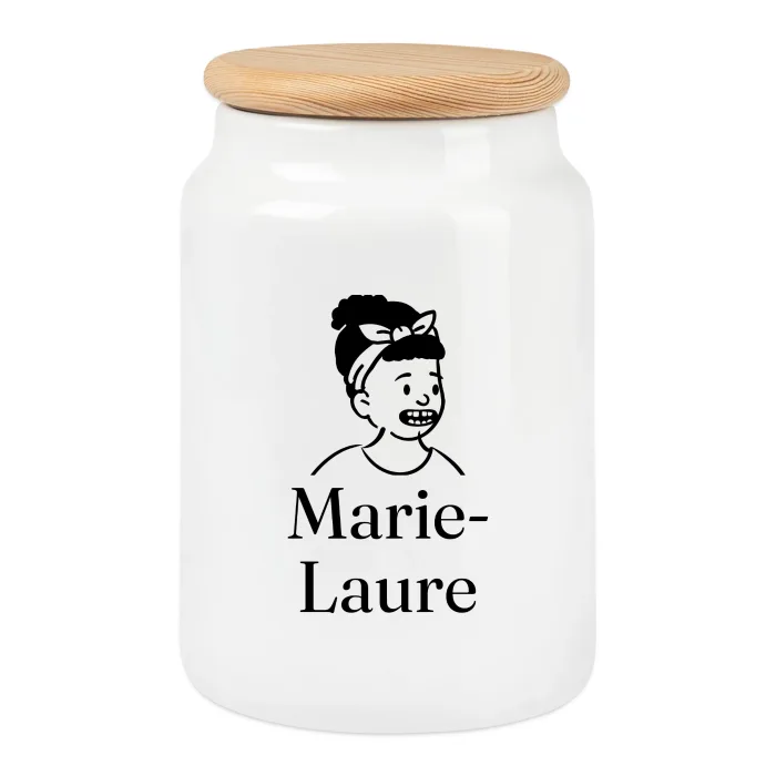 Boîte à biscuits personnalisée au prénom Marie-Laure