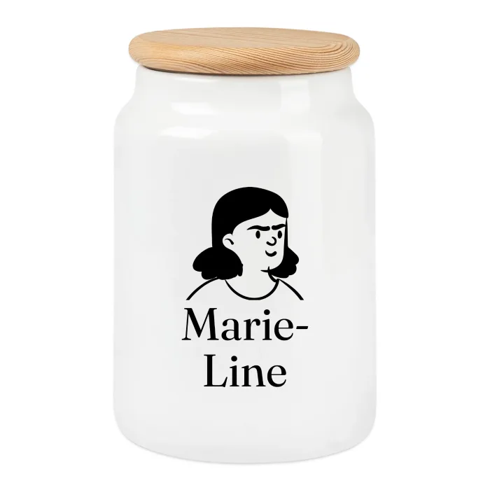 Boîte à biscuits personnalisée au prénom Marie-Line