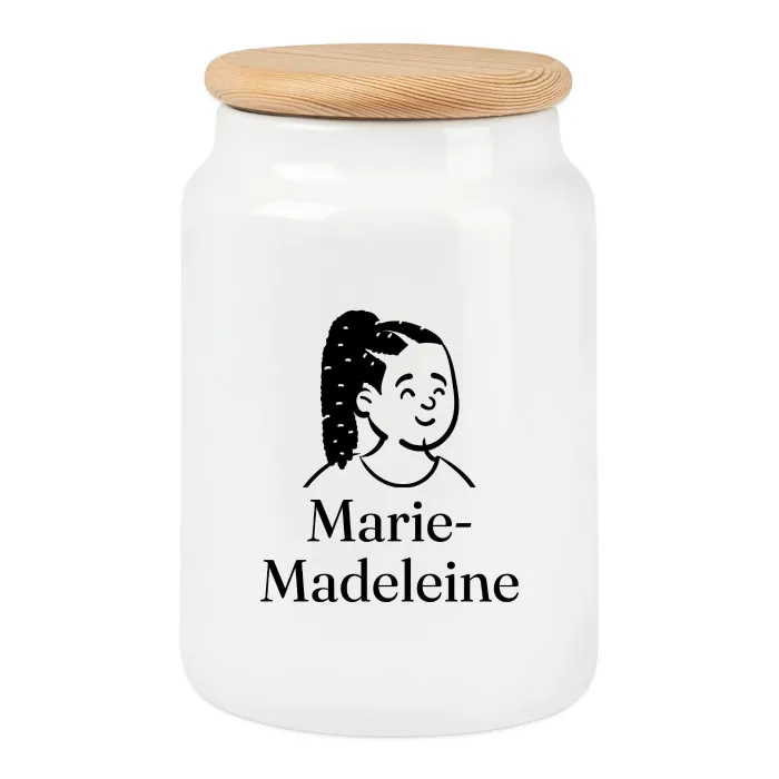 Boîte à biscuits personnalisée au prénom Marie-Madeleine