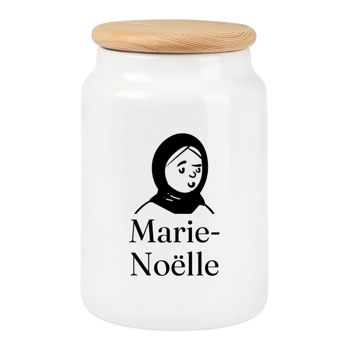 Boîte à biscuits personnalisée au prénom Marie-Noëlle