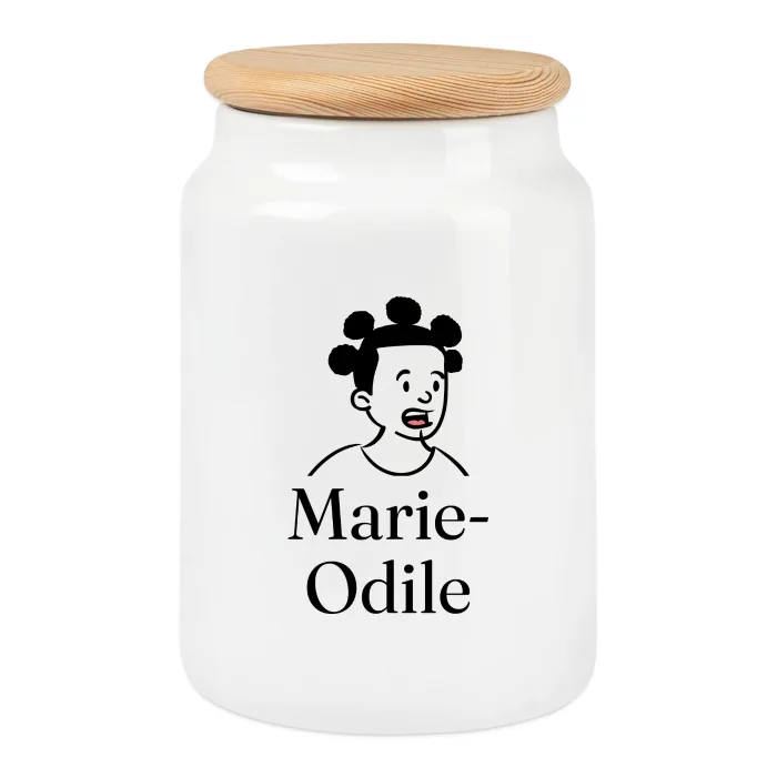 Boîte à biscuits personnalisée au prénom Marie-Odile