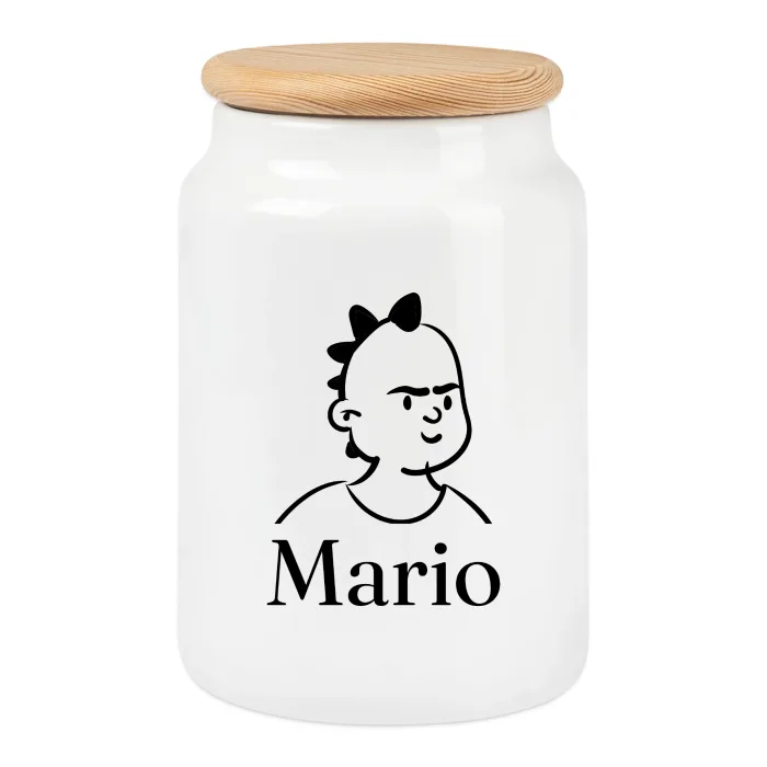 Boîte à biscuits personnalisée au prénom Mario