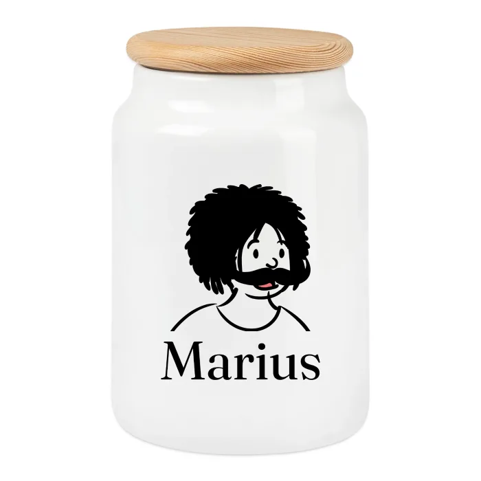 Boîte à biscuits personnalisée au prénom Marius