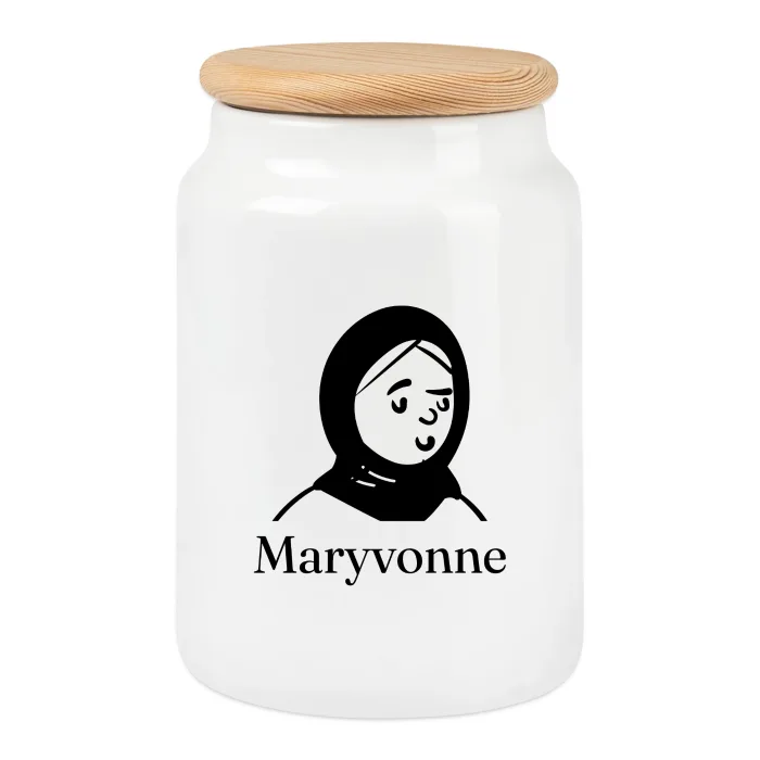 Boîte à biscuits personnalisée au prénom Maryvonne