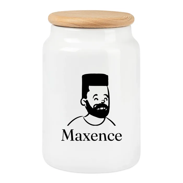 Boîte à biscuits personnalisée au prénom Maxence