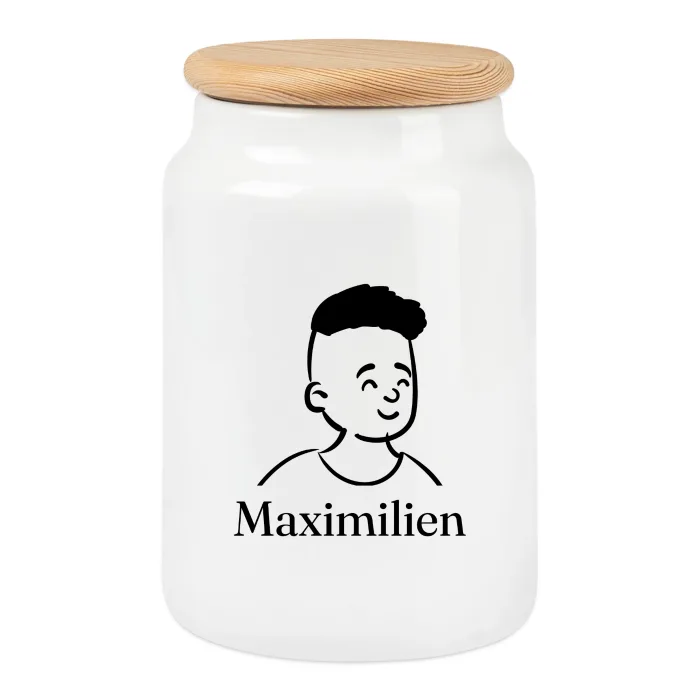 Boîte à biscuits personnalisée au prénom Maximilien