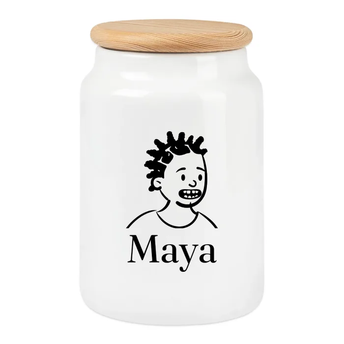 Boîte à biscuits personnalisée au prénom Maya