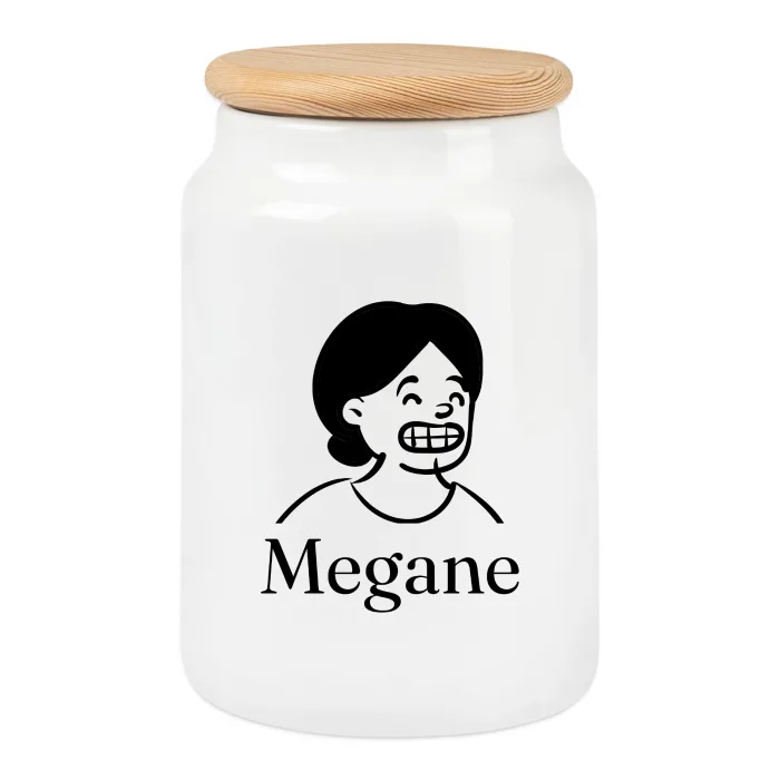Boîte à biscuits personnalisée au prénom Megane