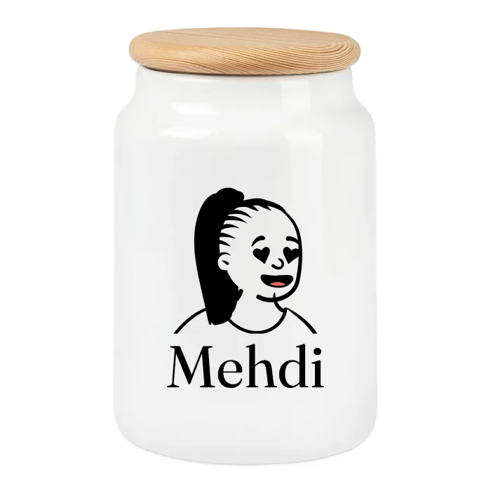 Boîte à biscuits personnalisée au prénom Mehdi