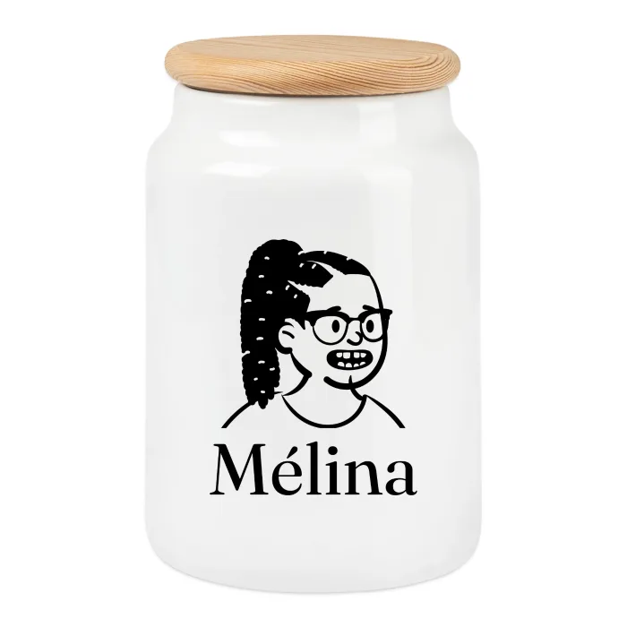 Boîte à biscuits personnalisée au prénom Mélina