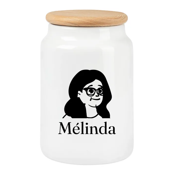 Boîte à biscuits personnalisée au prénom Mélinda
