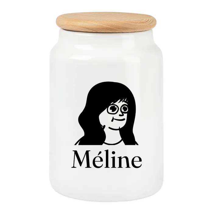 Boîte à biscuits personnalisée au prénom Méline