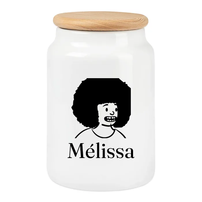 Boîte à biscuits personnalisée au prénom Mélissa